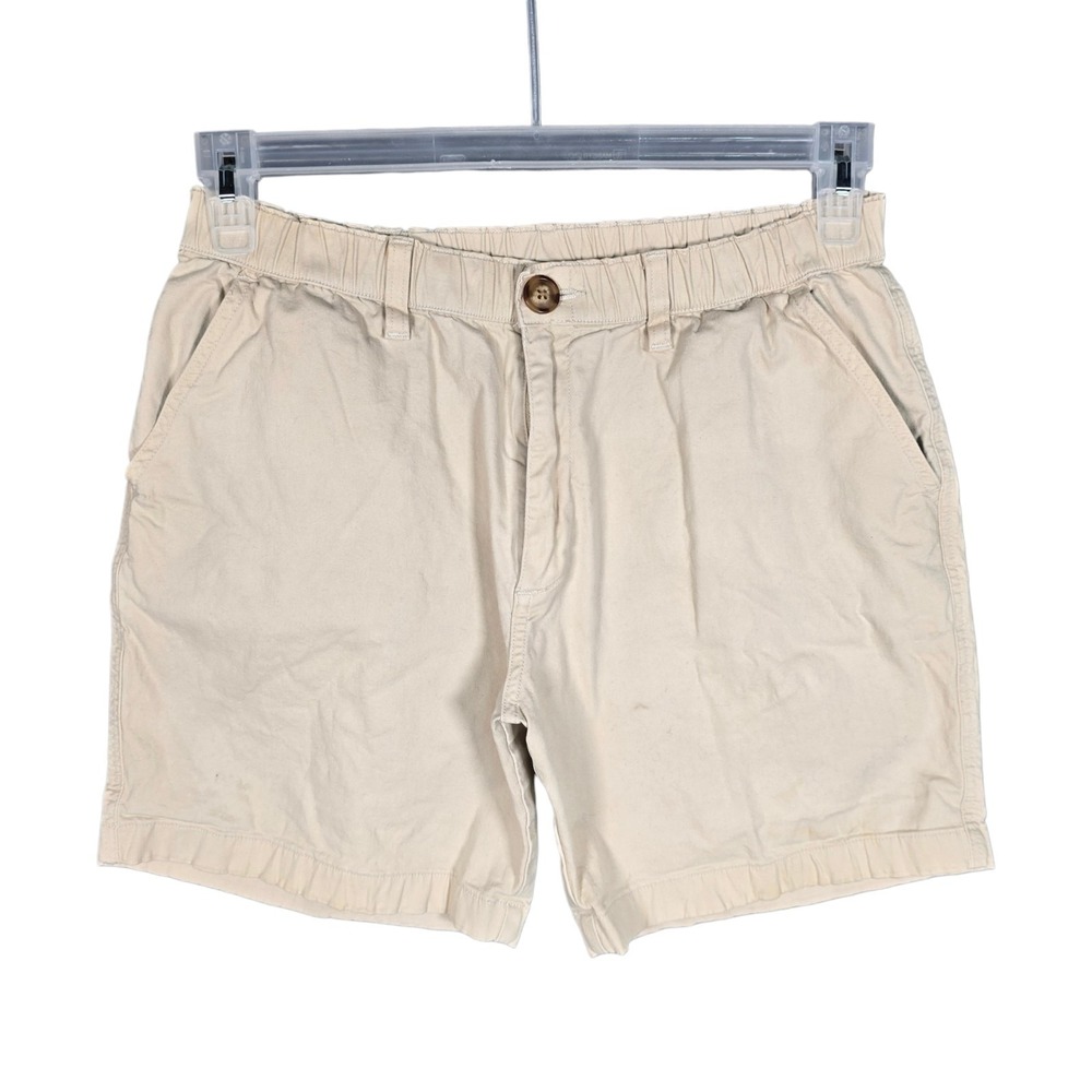 Chubbies Shorts Mens Medium Beige 7" Khakinators Stretch Twill Casual Originals